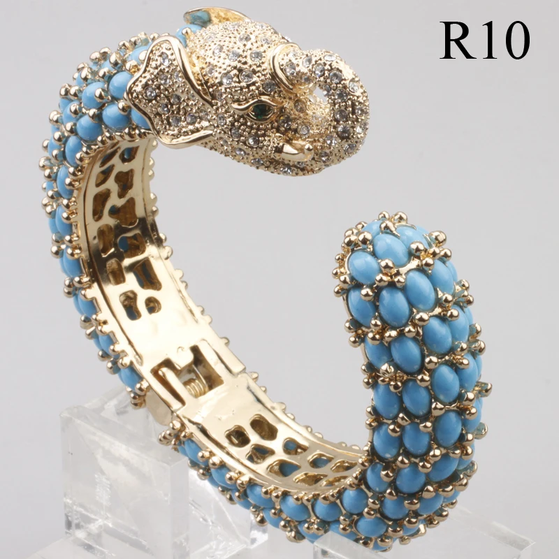 GrayBirds Fashion Jewelry Luxury Animal Bracelets Springs Bangles For Women Elephant Resin Material More Colors In Stock