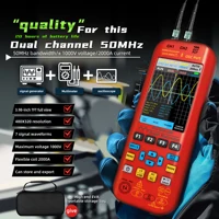 BSIDE NEW Handheld Oscilloscope Digital Multimeter+Function Signal Generator 3-IN-1 Dual Channel 50MHZ*2 250MS/s Graphic Meter 2