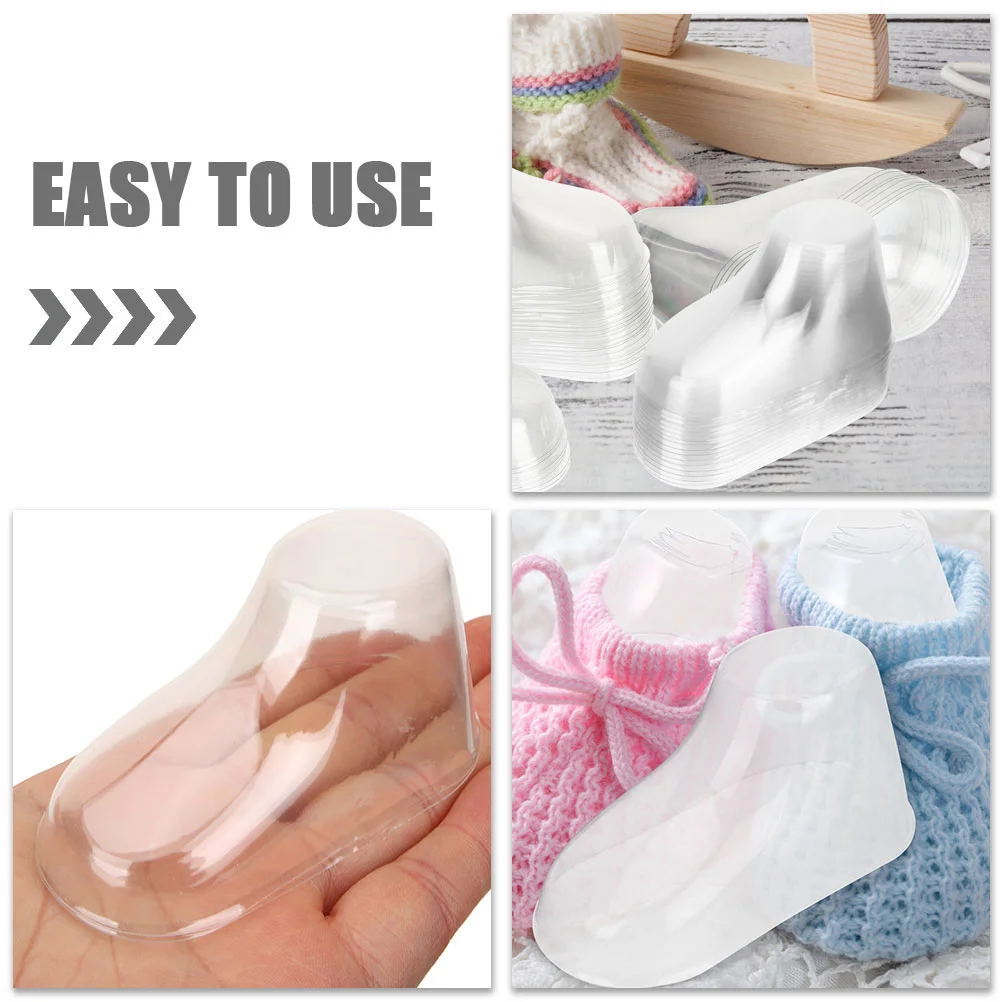 120 Pcs Baby Foot Model Toddler Feet Display Shelf Shoe Mold Shoes Holder Booties Stand Pvc Plastic Models Stands 2