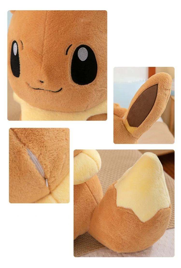 Plush Pokemon Eevee Pillow Anime Pokemon Pikachu 70cm