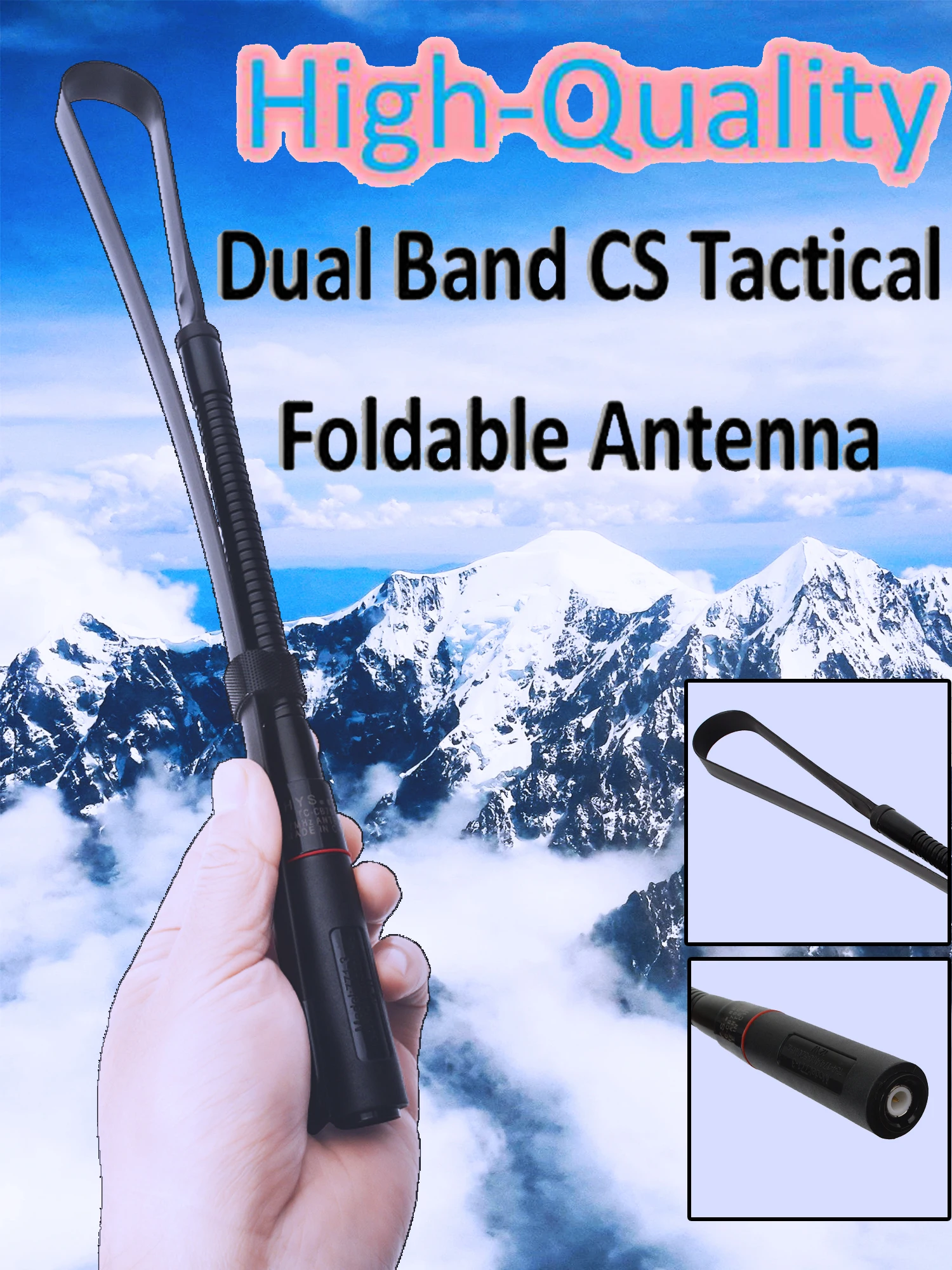 Antenna Tattica Bnc Cb 27Mhz Cs Antenna Pieghevole Con Collo D'Oca Per Radio Walkie Talkie Palmare Midland Cobra Xerox Anytone Cb