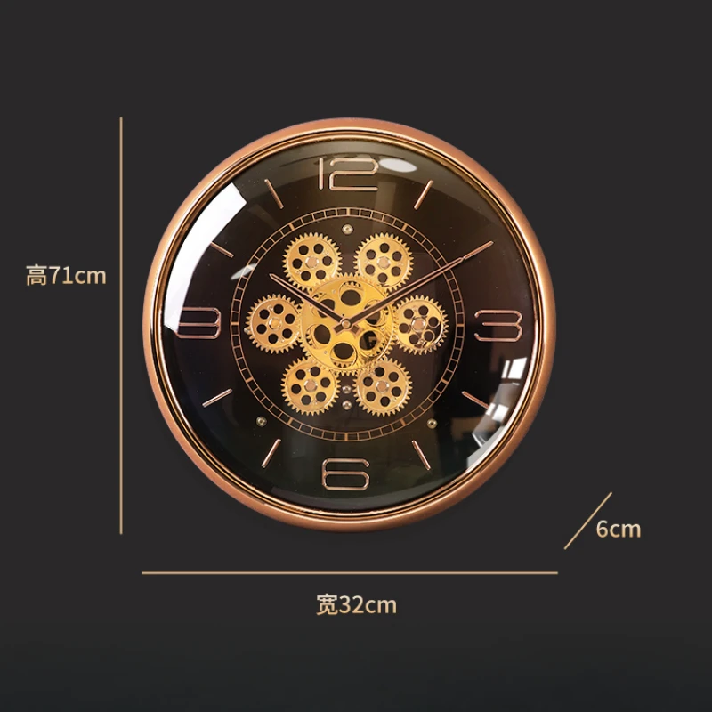 Korean Luxury Wall Clocks Interior Modern Aesthetic Minimalist Wall Clocks Nordic Round Fashion Metal Horloge Home Decoration 4