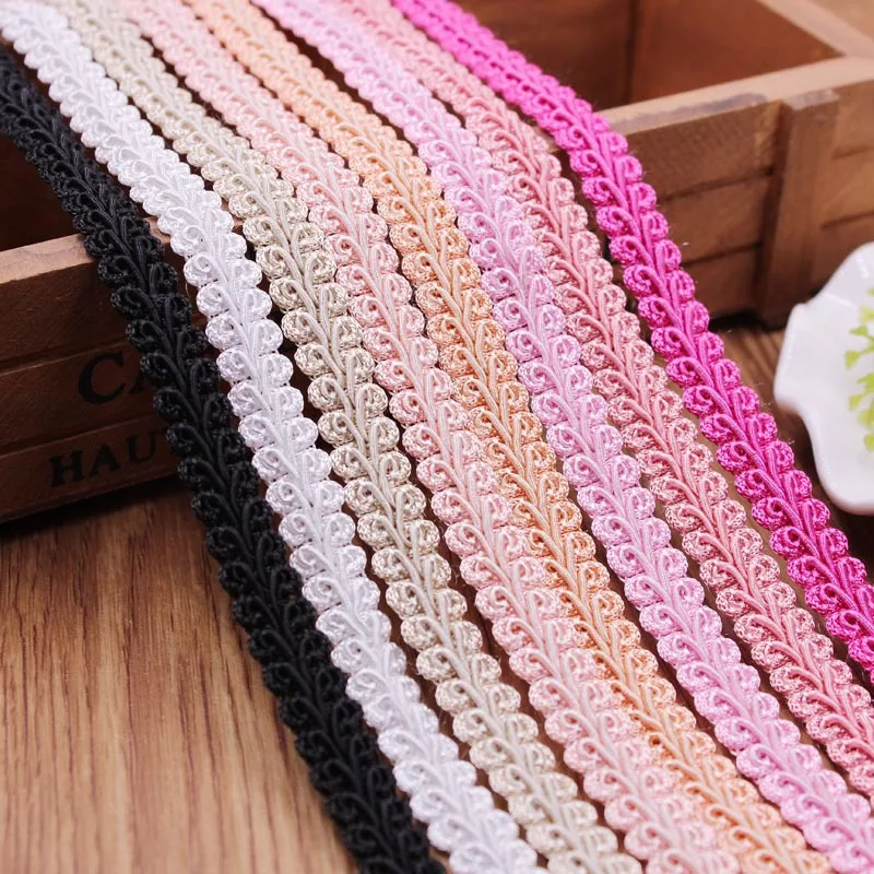 10yard Gold Silver Centipede Braided Lace Ribbon DIY Craft Sewing Accessories Wedding Xmas Decor Fabric Curve