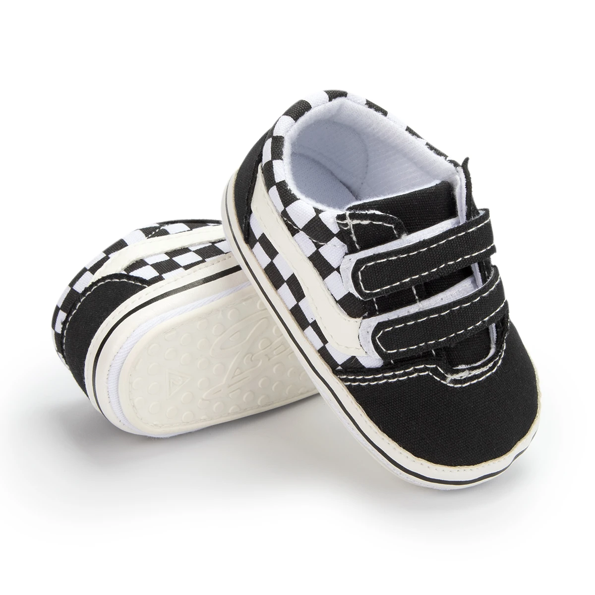 Canvas Sneakers KIDSUN Newborn Baby Anti-slip Soft Baby Boy Girl Sneakers Casual Toddler First Walkers Crib Shoes