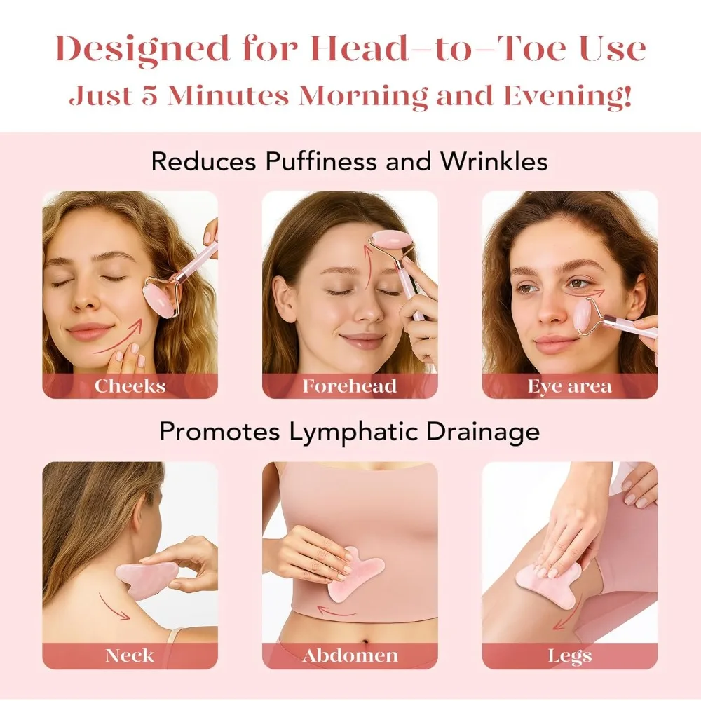 Facial Massage Roller: Soothing and Tightening Beauty Skincare Tool