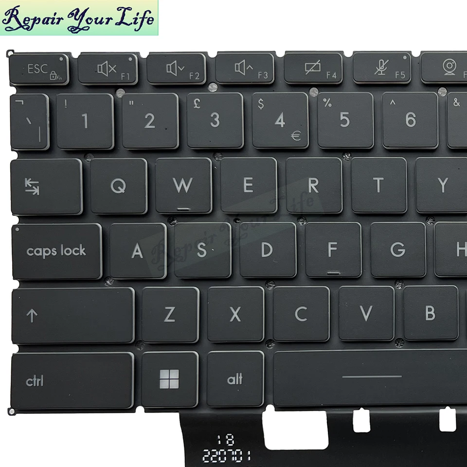英国フランス語 AZERTY ベルギーバックライト付きキーボード MSI WS66 