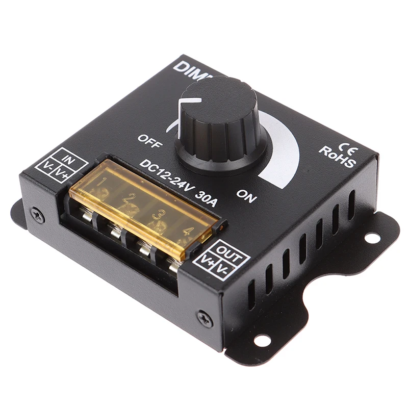 1 개 DC 12 V-24 V LED 조광기 30A 360W 단색용 조절 가능한 스트립 5050/3528