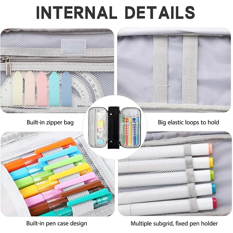 Pen Storage Bag Pencil Case 4 Layer Stationery Box
