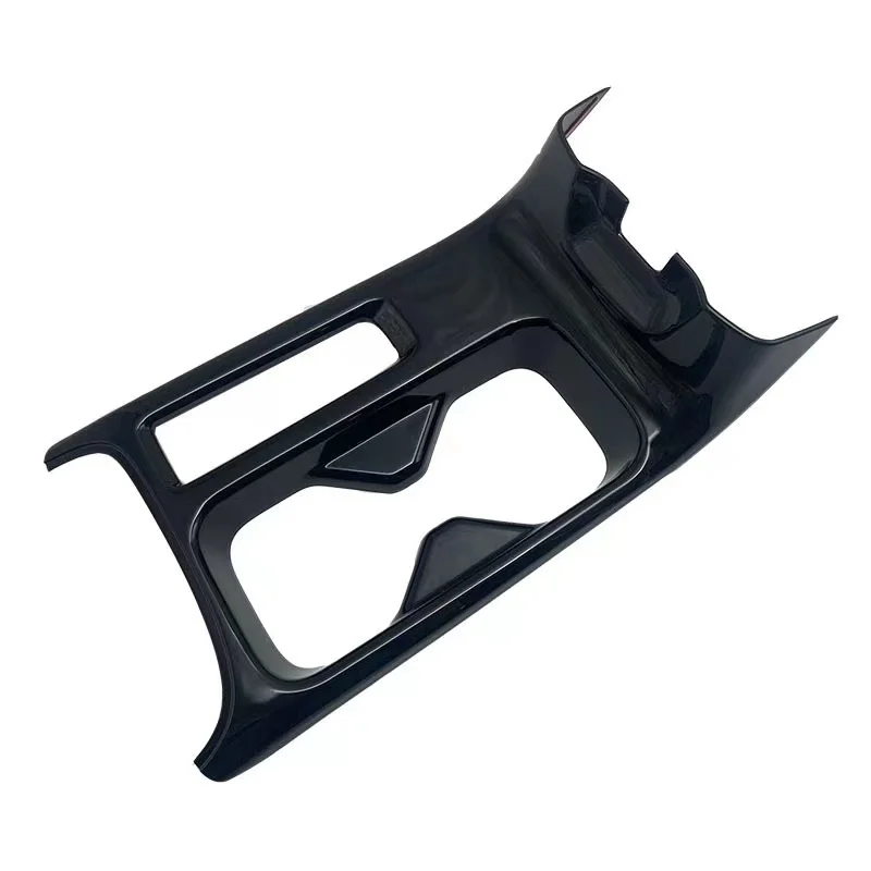 

For Honda HEV HRV Vezel 2021 2022 ABS Black Color Interiror Accessories Gear Shift Panel Front Water Cup Holder Cover Trim