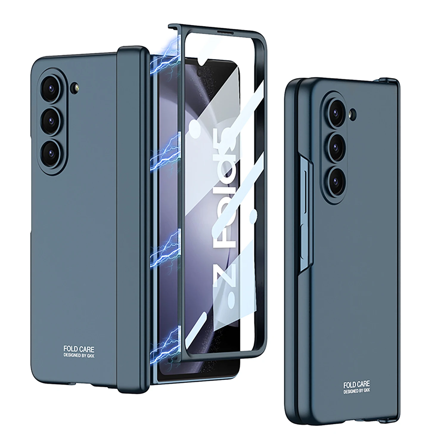 

Защитный жесткий чехол из поликарбоната с магнитной петлей для Samsung Galaxy Z Fold 5, противоударный чехол с защитой экрана