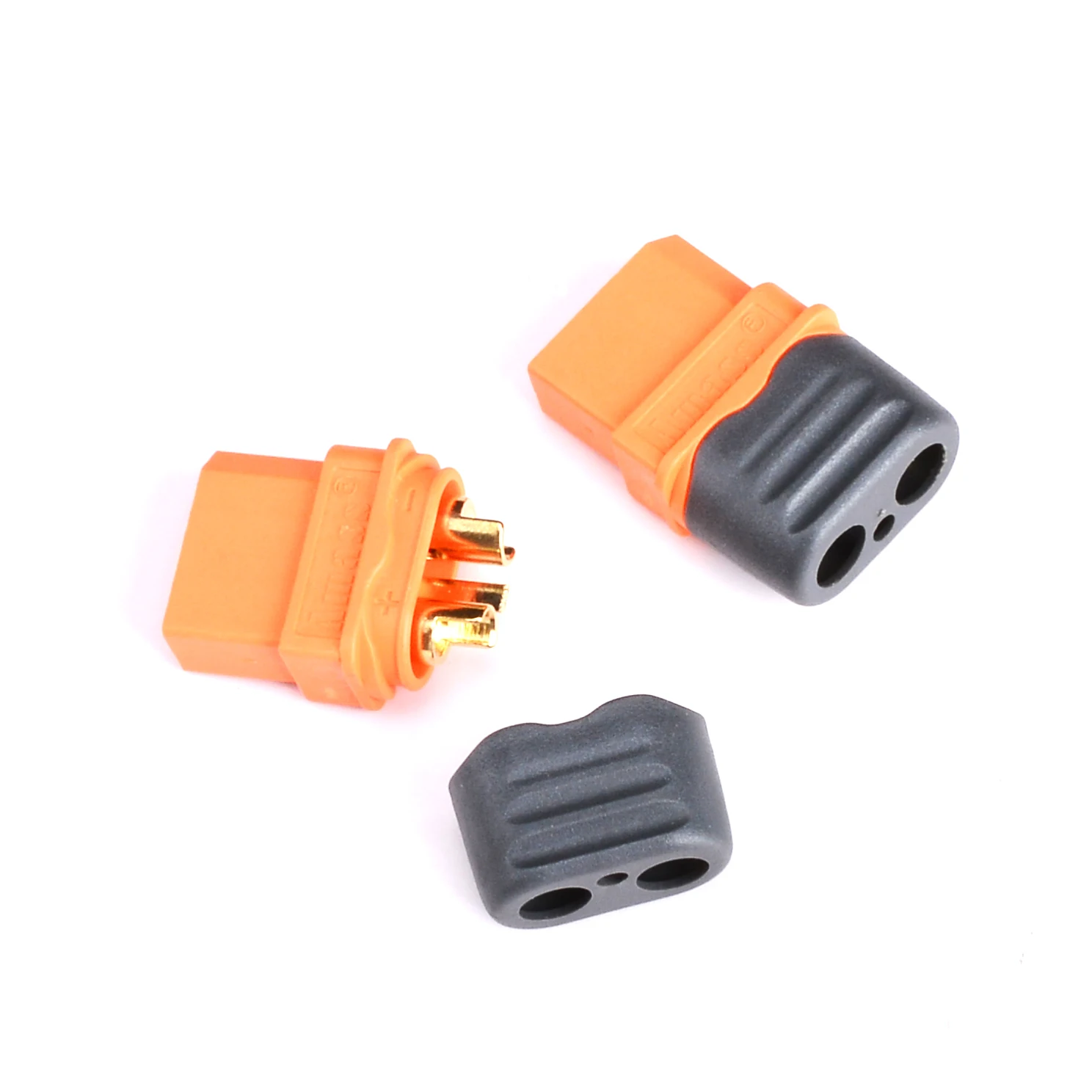 XT60I-F Male and Female Head Aircraft Model Power Battery Plug High Current Connector with Signal Pin XT60IPW-M 2sets 2 pin 9 5mm automobile plug jacket high current waterproof connector male female with terminal 7122 7123 4123 30