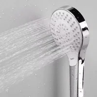 หัวฝักบัวแรงดันสูงแบบมือถือพร้อมสวิตช์เปิด/ปิดหยุดน้ำ ประหยัดน้ำ หัวฝักบัวแรงดันสูงพร้อมสายยางยาว 1.5 ม. ชุดห้องน้ำ 3