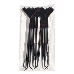 Reusable Eyelash Perming and Lifting Tool Set - Y Shape Comb Applicator Brushes (10 - Pack) (Black)