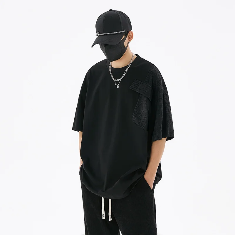 

Sport Hip Hop Mens Streetwear T-shirts Casual 2023 Summer Short Sleeves Black White Tshirt Tees Oversize 5XL 6XL T Shirt