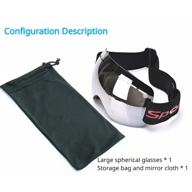 Professional Ski Goggles for Men and Women UV400 Adult Anti-fog Snowboard Skiing Glasses Ultra-light Winter Sports Snow Eyewear 2