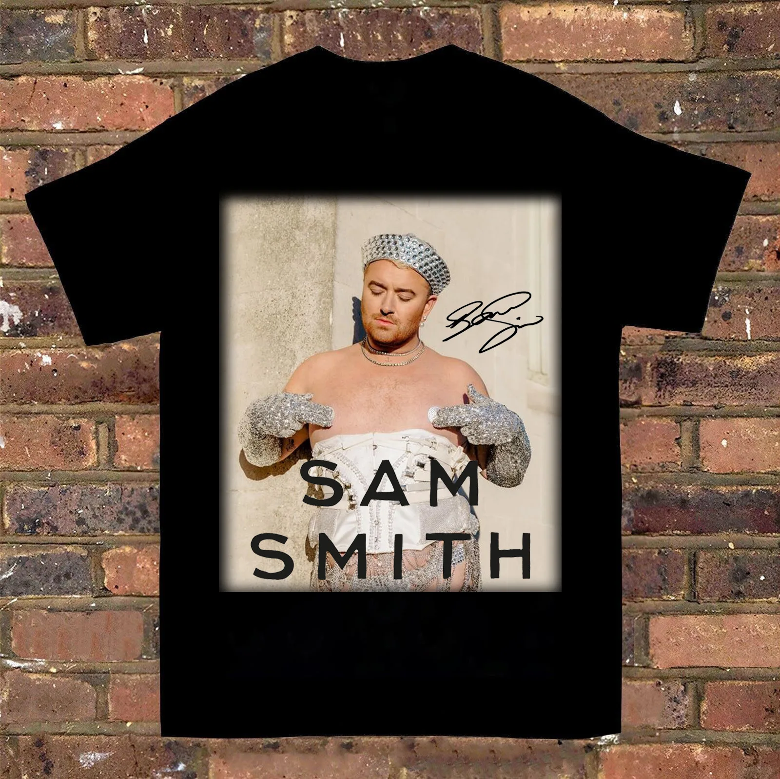 Rare Sam Smith Manica Corta Basic Black S-2345Xl T-Shirt Unisex Gc351