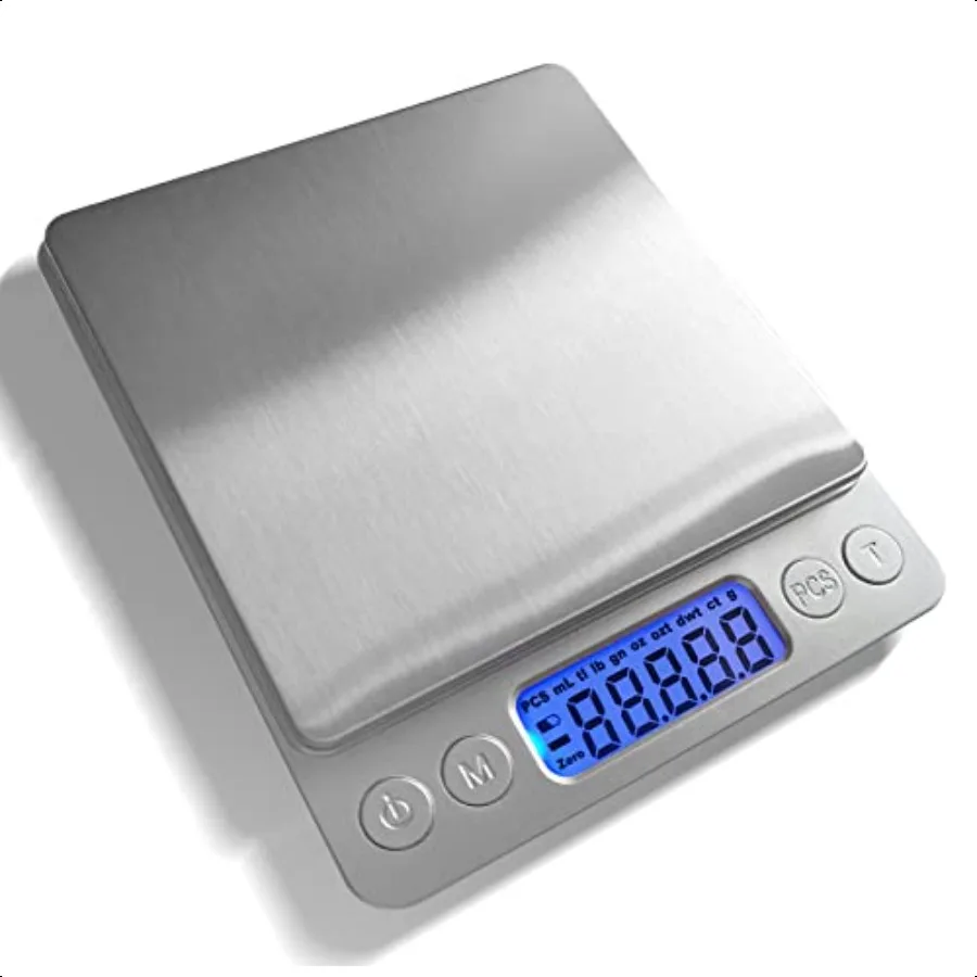 Digital Food Scale with Backlight LCD Display