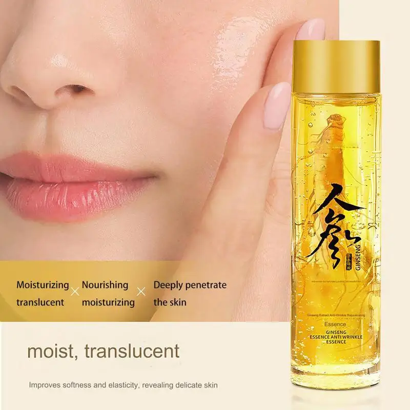 Ginseng Extract Liquid Anti Wrinkle Lifting Firming Fade Fine Lines Lightening Spot Hyaluronic Acid Nicotinamide Facial Essence 5