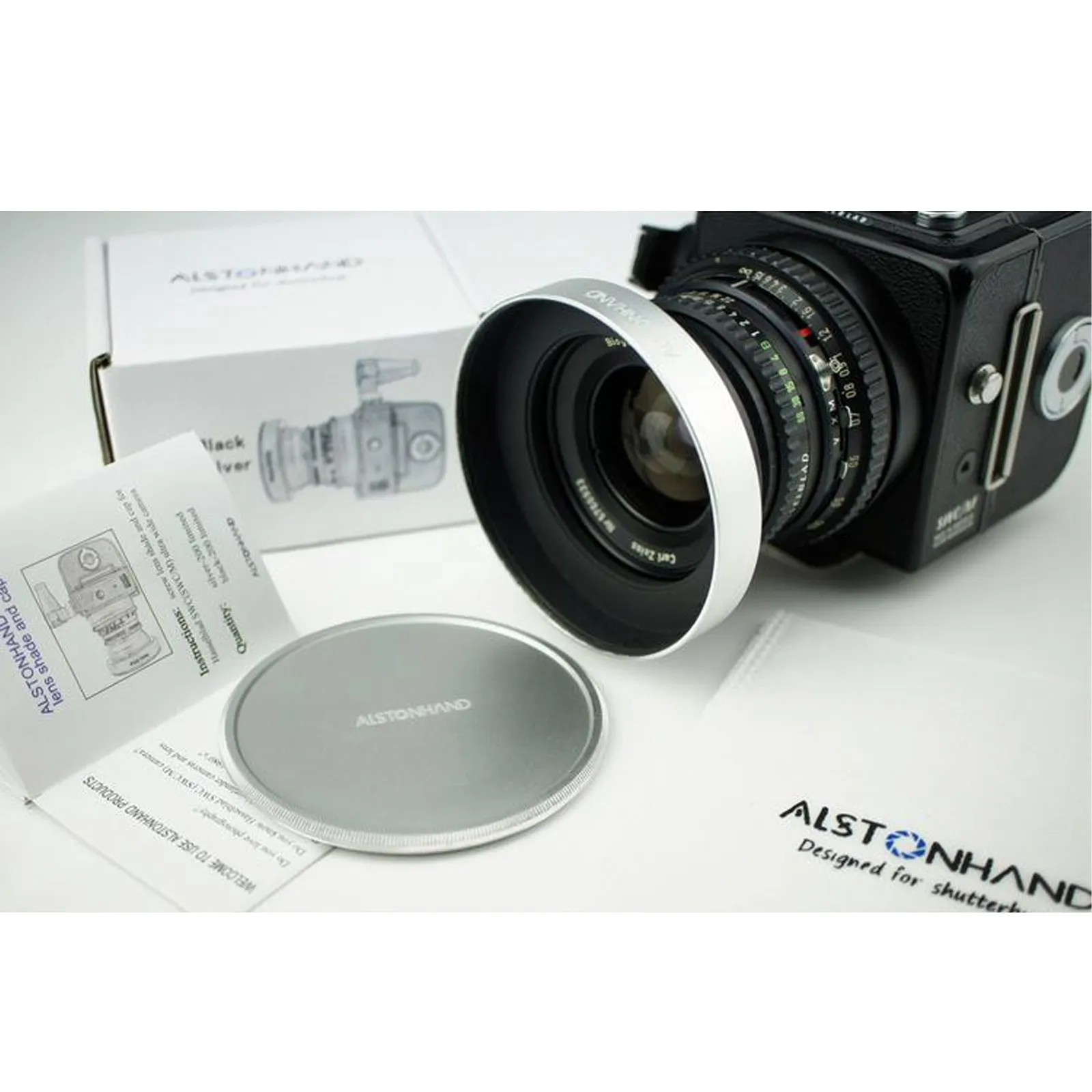 Per Hasselblad Swc Swc/M Biogon 38/4.5 Paraluce In Metallo Per Fotocamera + Cappuccio