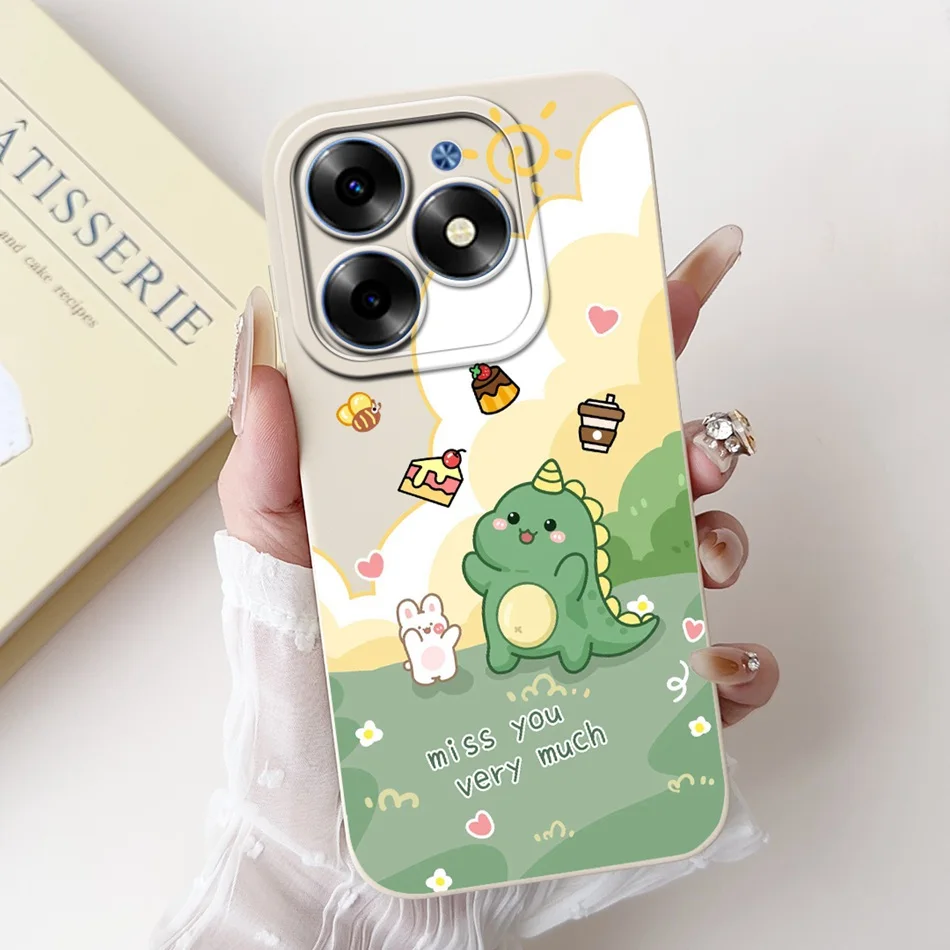 Cute Panda Rabbit Cartoon Soft Silicone Lens Protective Phone Case
