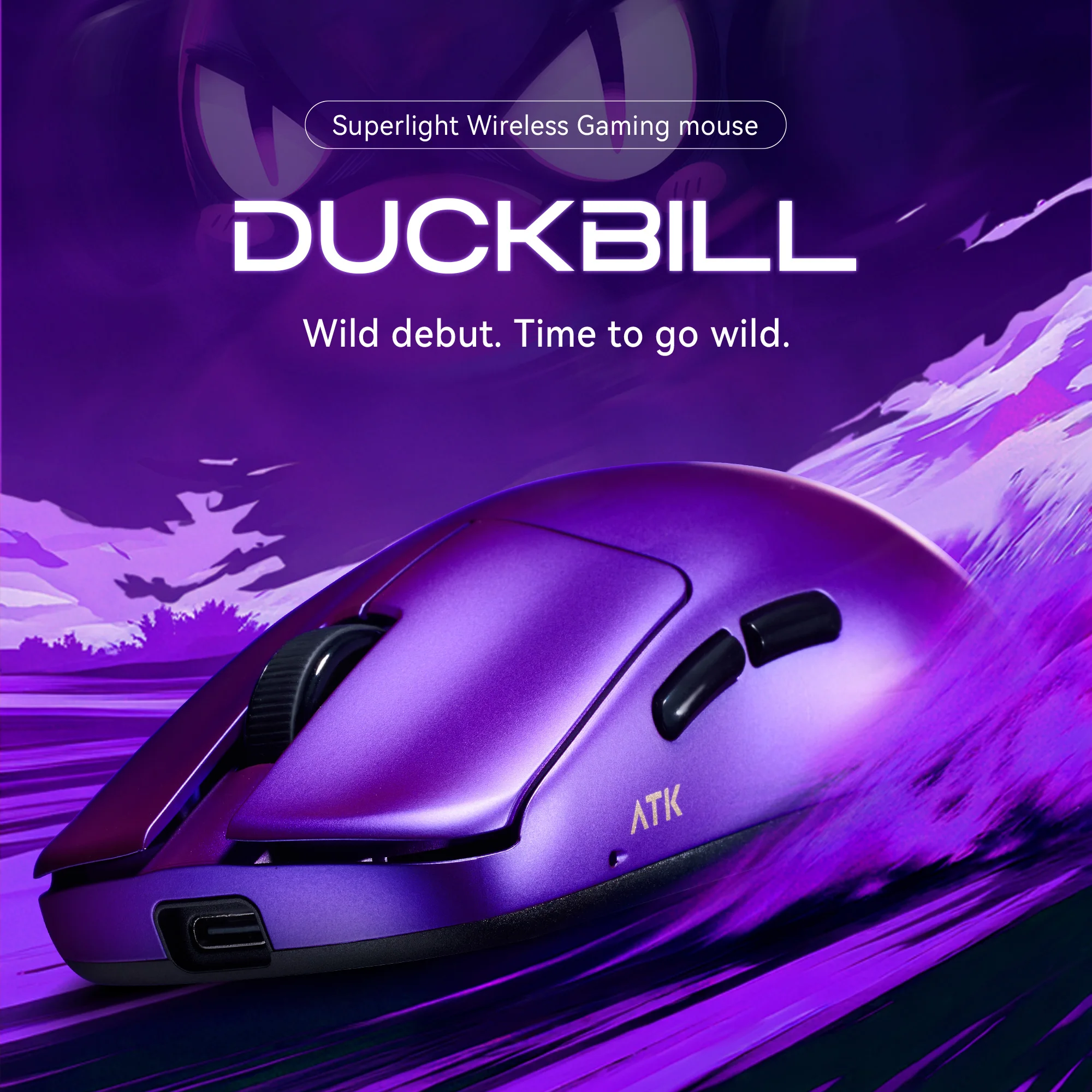ATK Blazing Sky DUCKBILL 울트라 마우스 2.4G 듀얼 모드 무선 마우스