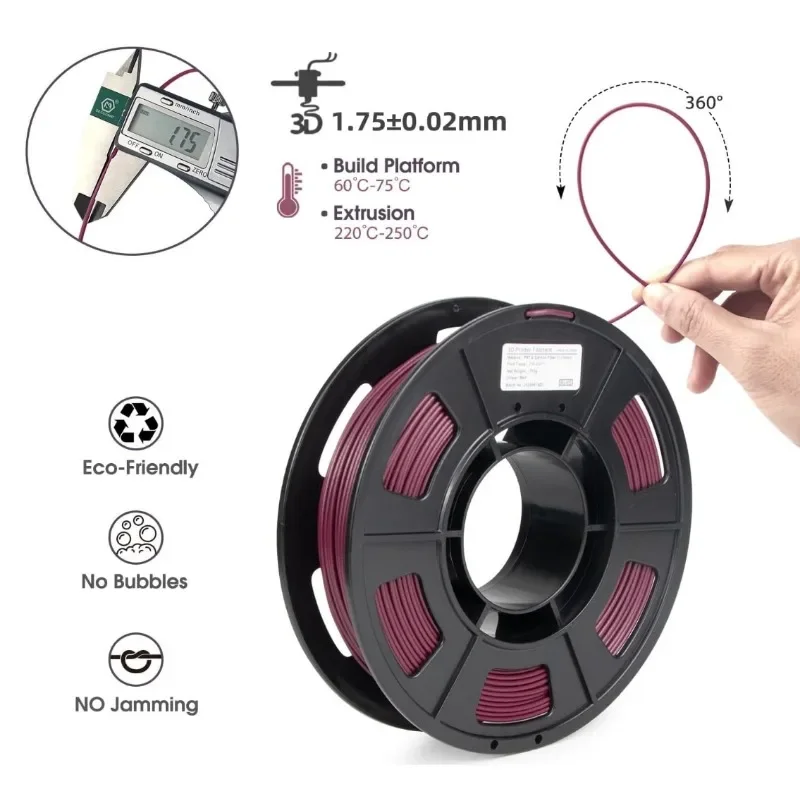 Premium Carbon Fiber Infused PETG Filament – Durable, Heat-Resistant, Superior Adhesion, 1kg/250g
