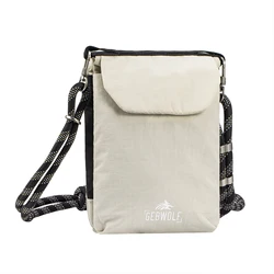 Stylish Multifunctional Mini Crossbody Wallet with RFID Protection (White)