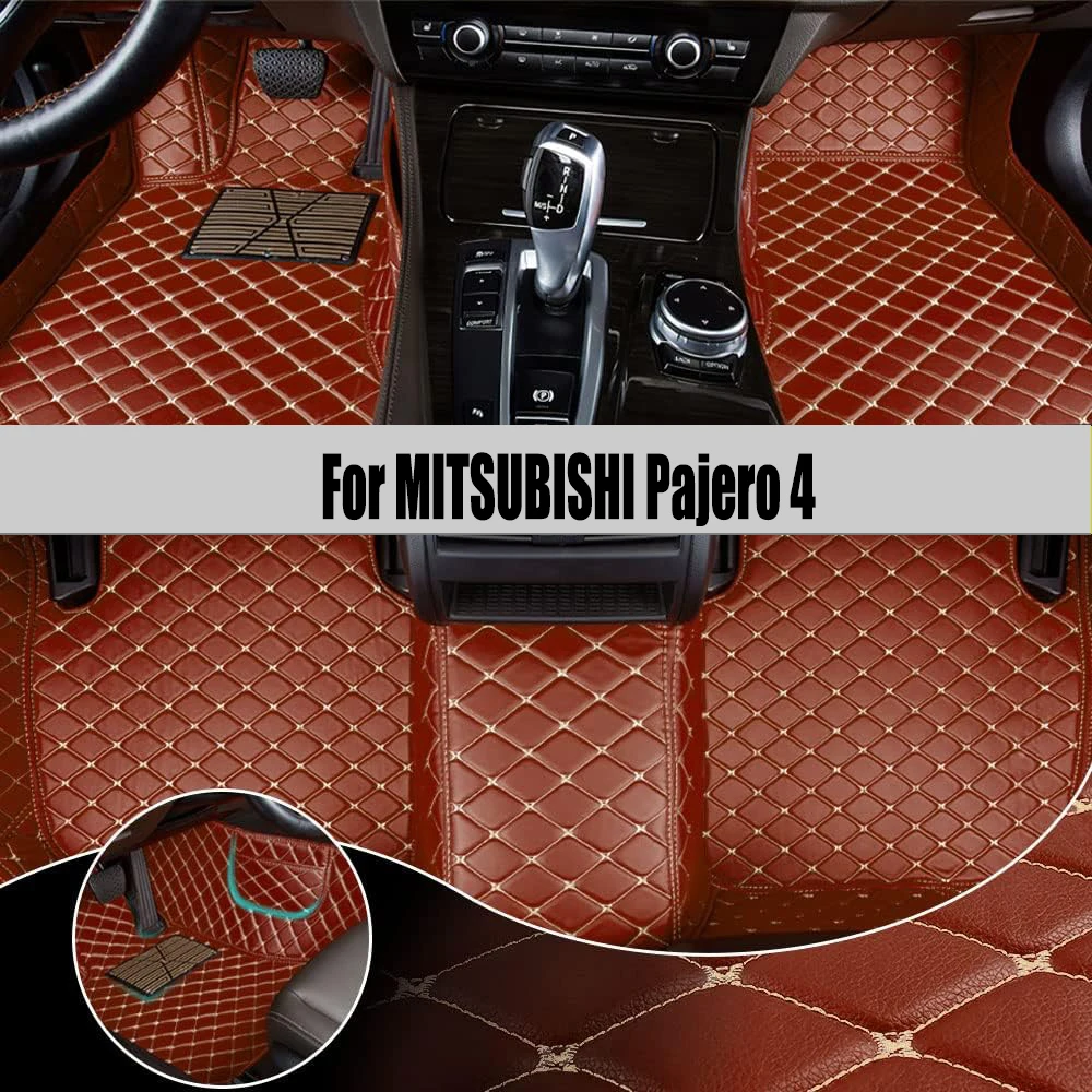 

Custom Car Floor Mat For MITSUBISHI Pajero 4 2007-2017 Year Upgraded Version Foot Coche Accessories Carpets