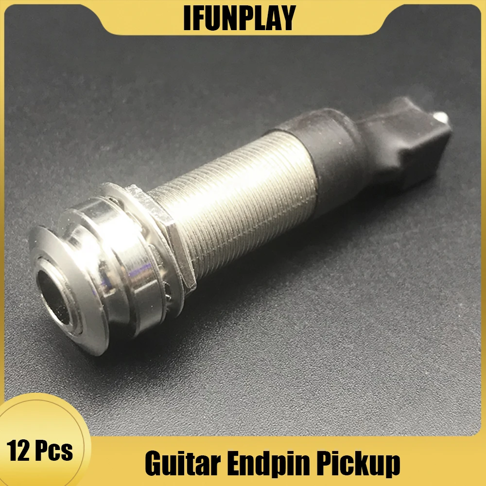 Metal Cylinder Guitar Metal Endpin Guitar Parts Accessories 12pcs