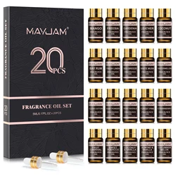 MAYJAM Essential Oils Gift Set - 20 - Piece Aromatherapy Collection with a Variety of Fragrances - 5ml (Fragrance Oils Set)