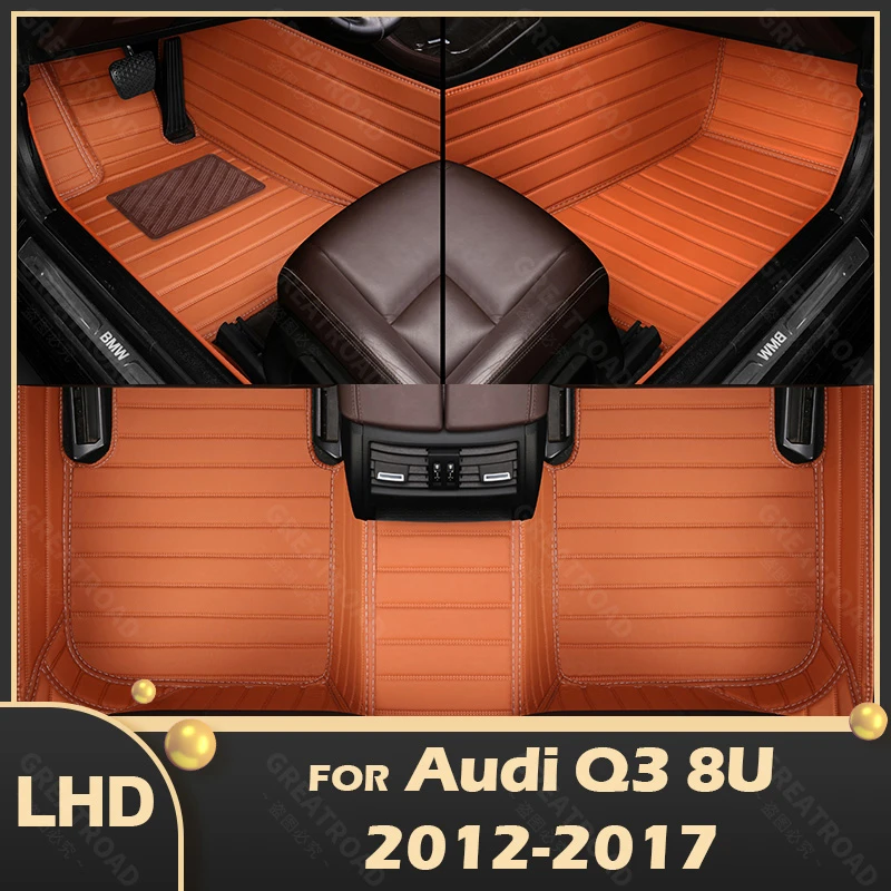 Car floor mats for AUDI Q3 8U 2012 2013 2014 2015 2016 2017 Custom auto foot Pads automobile