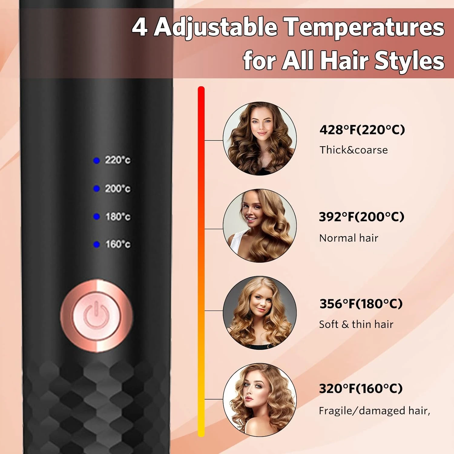 Perfect for salon-quality curls and waves, the elegant and advanced black automatic hair curler features a convenient dual volta