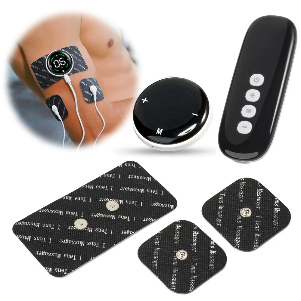 Portable Electric Tens EMS Muscle Stimulator Ems Body Massager Digital Therapy Electrostimulator 10 Mode 39 Level Massage Tool