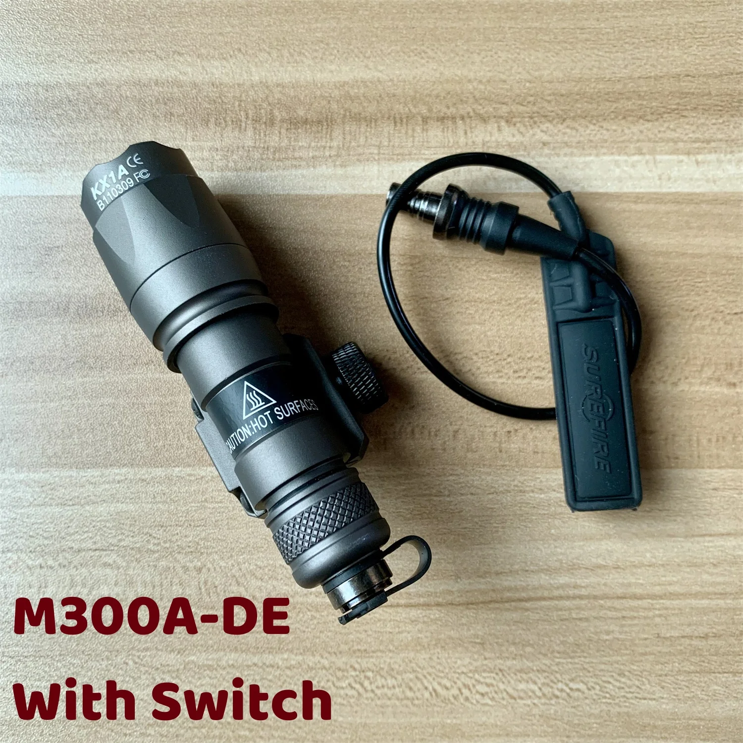Tactical Rifle and Pistol Scout Light with Picatinny Rail Attachment