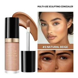 Enduring Matte Concealer Foundation - Multi - Use Oil - Free Cream for Flawless Coverage and Highlighting (3 NATURAL BEIGE)