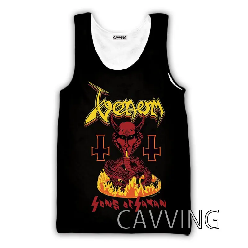 CAVVING 3D Printed Venom Band Tank Tops Harajuku Vest Summer