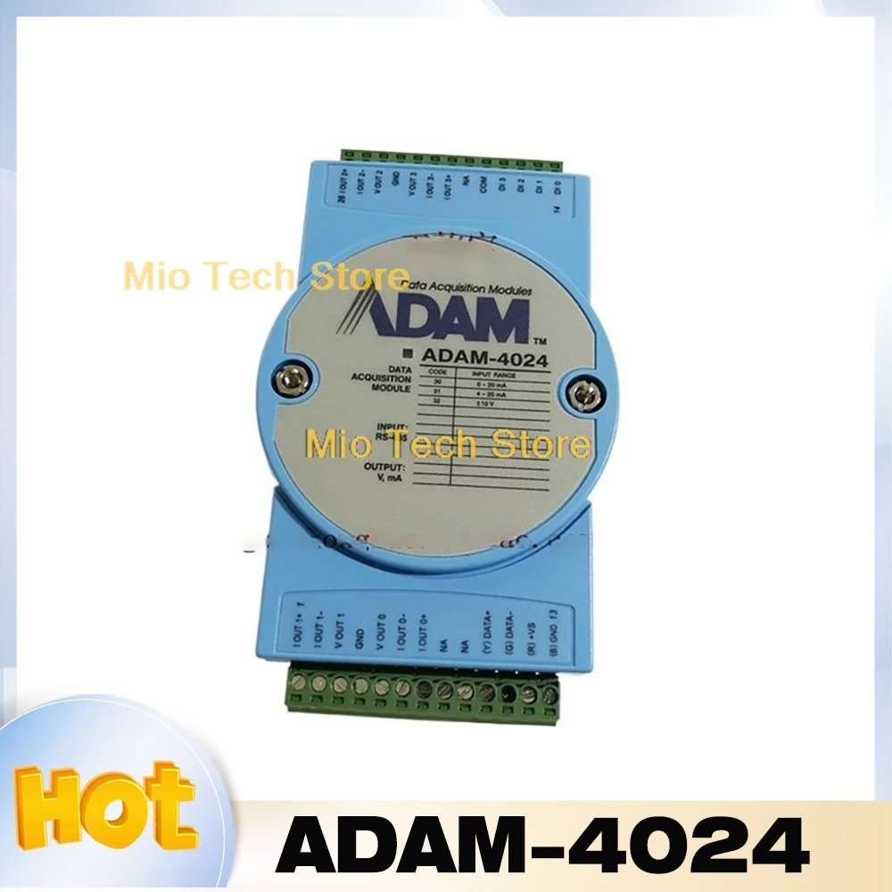 

Для Advantech ADAM-4024 4-канальный аналоговый выходной модуль ADAM-4024-B1E adam