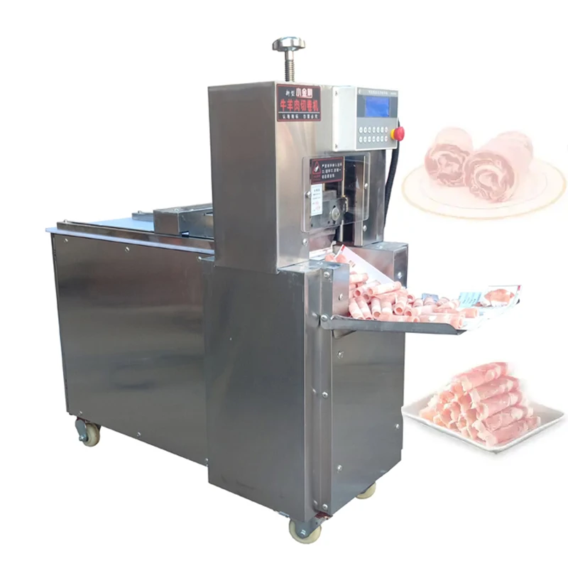

New Type Of Commercial Electric Beef Slicer, Frozen Meat Cutting Machine, Cnc Single Cut Lamb Roll Machine
