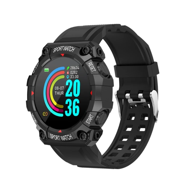 TPU Heart Rate Pressure Monitor Smart Bracelet Watch Pedometer Fitness Tracker