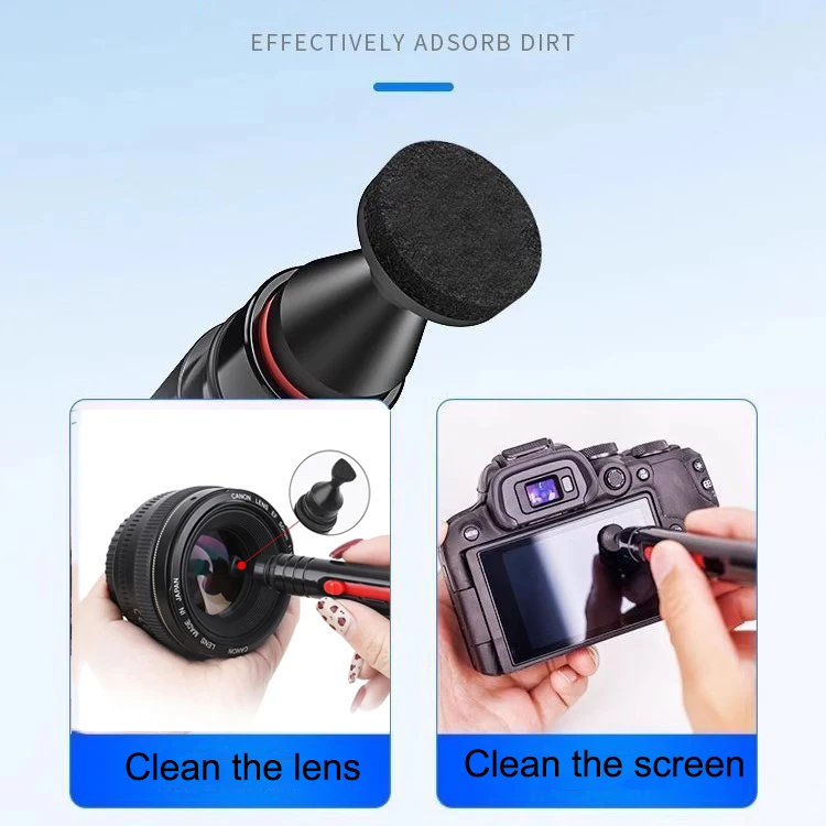 후지필름 니콘 캐논 SLR DV 카메라용 DSLR 렌즈 카메라 클리너 키트, CMOS 센서용 에어 블로워 렌즈 클리닝 펜 포함