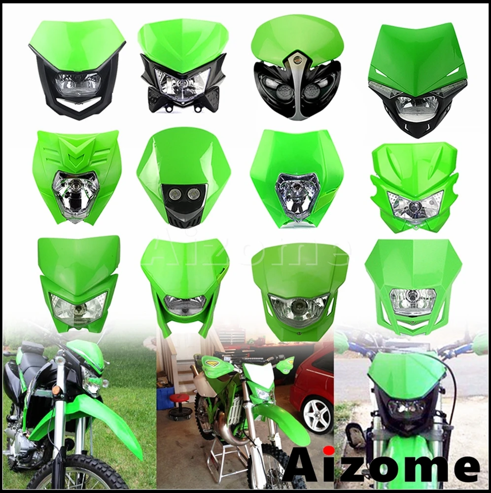 Faro Delantero De Motocicleta Para Kawasaki Z800 2013-2014 - Carcasa Negra, Reflectante Cromado, Transparente
