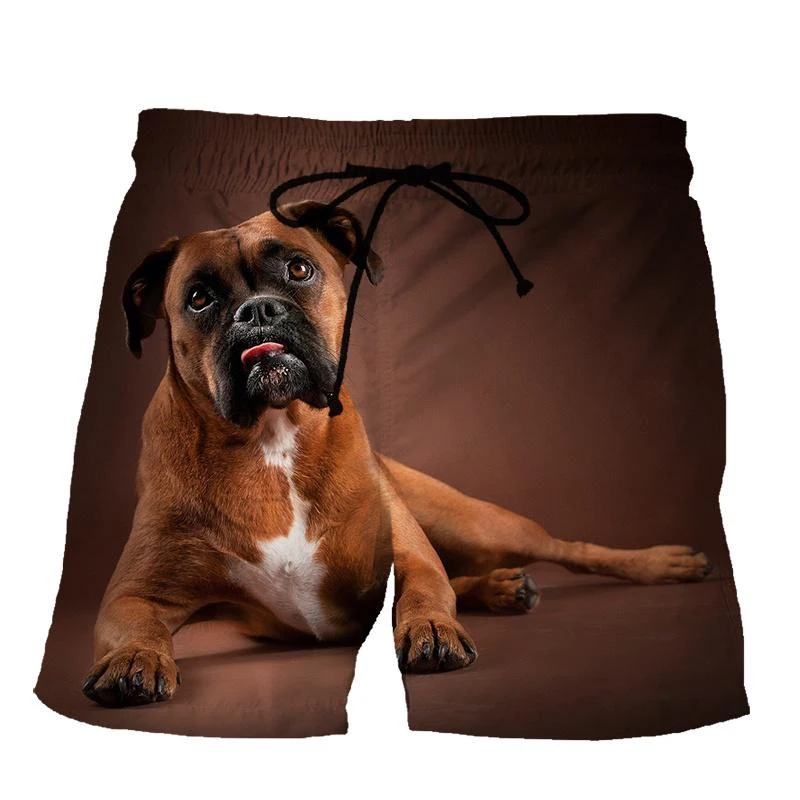 

Animals Cute Dog 3D Printed Beach Outdoor Leisure Shorts For Men Summer Men's Quick-drying Surfing Pants Swiming Board Shorts