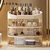 UFORU Cosmetic storage box desktop advanced sense dustproof household large capacity countertop lipstick finishing shelf 1