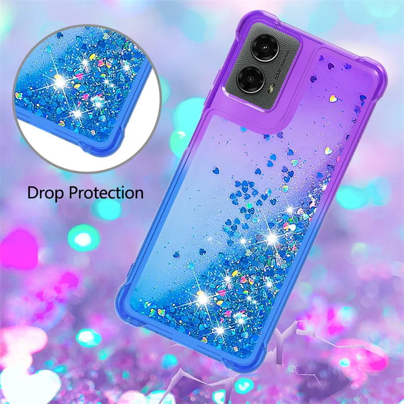 Glitter Quicksand Anti-Fall Fashion Case - Soft Colored Etui Cover