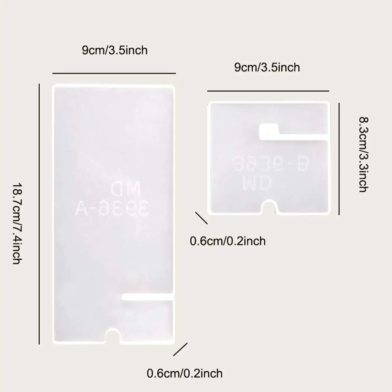 DIY Crystal Epoxy Resin Mold Simple Mobile Phone Holder Decoration Simple Universal Swing Table Silicone Mold