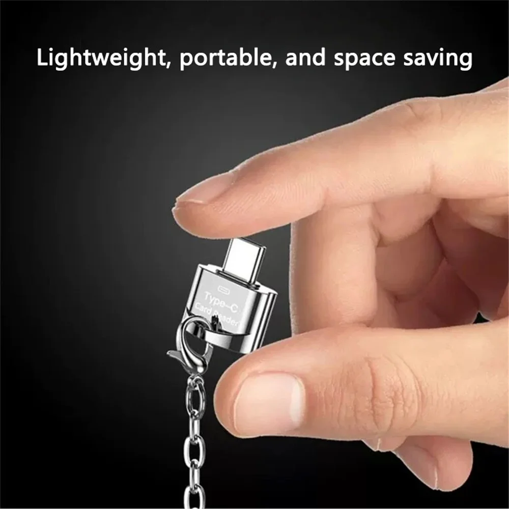Type C To Micro-SD TF Adapter Cardreader Mini High Speed Smart Memory Card Reader Watching Movie Data Transmission