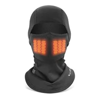 Electric Heating Hat for Skiing Cycling Windproof Breathable Face Hood Warm Ski Mask Motorcycle Balaclava for Fishing Hunting