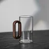 Glass Wood High Borosilicate Tea & Coffee Cup 5