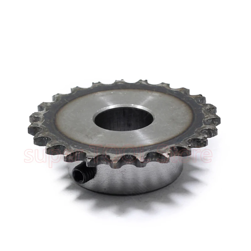 1pc 8-30 Teeth 04C Industrial Sprocket Wheel Precision 45# Steel Chain Gear Bore 6-15mm Pitch 6.35mm Harden M5 Screw Hole