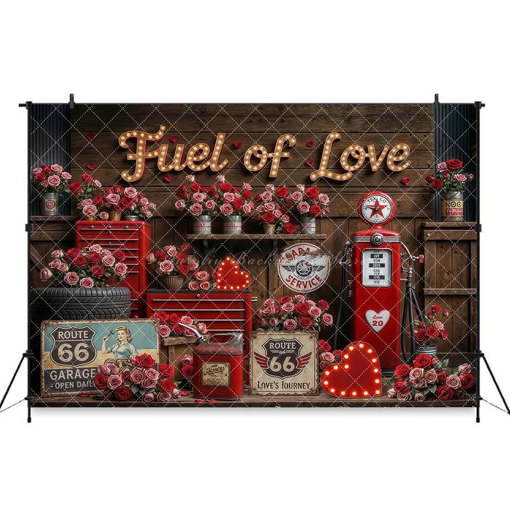 רקע לצילום ליום האהבה עם לב של ורדים לילדים ותינוקות, פיצוץ עוגה למבוגרים, רקע לחדר התמונות בסטודיו